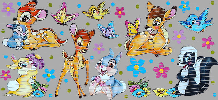 Bambi Flower Friends