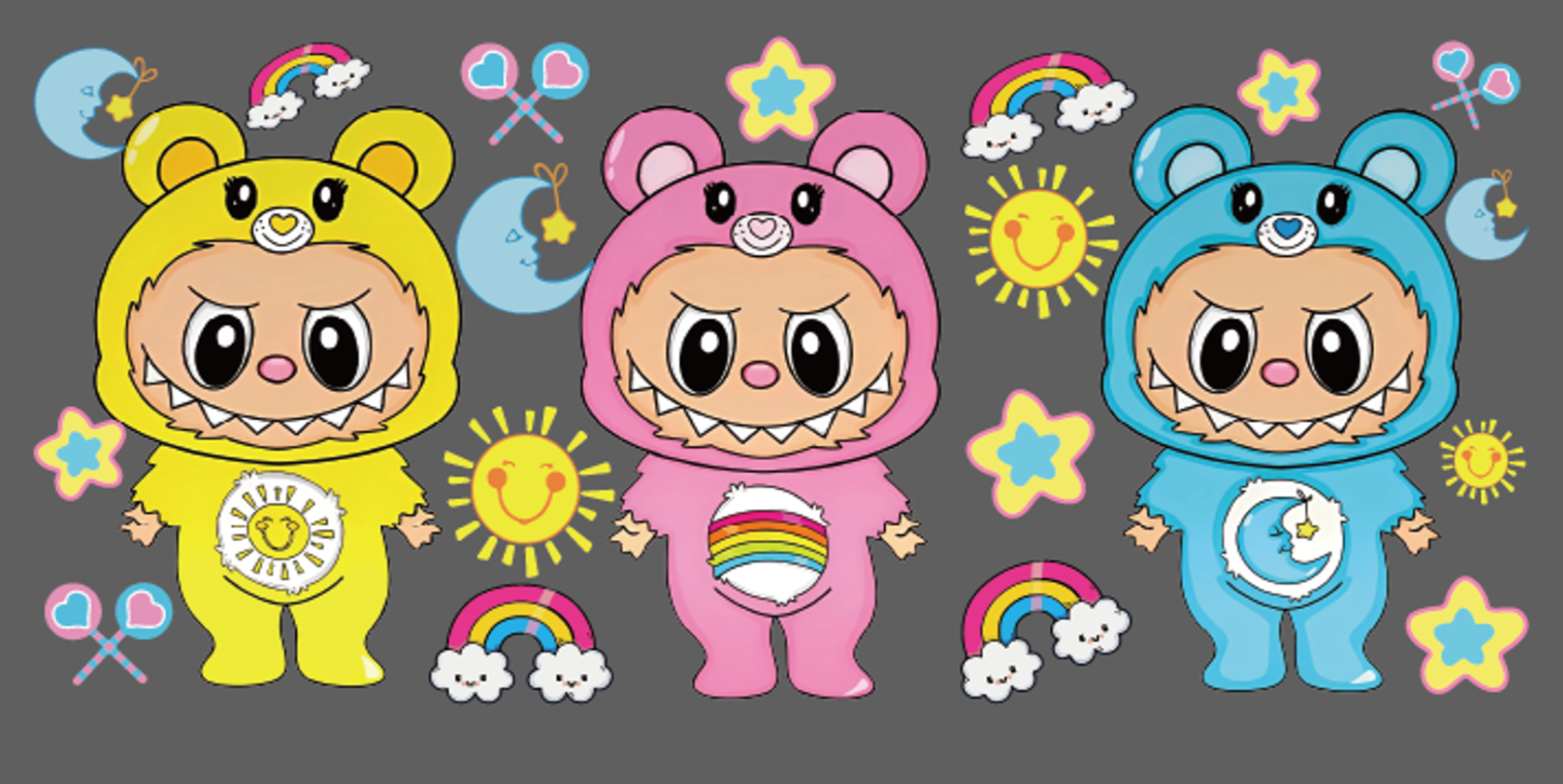 Pastel Bear Cubs