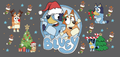 Bluey Santa Hat