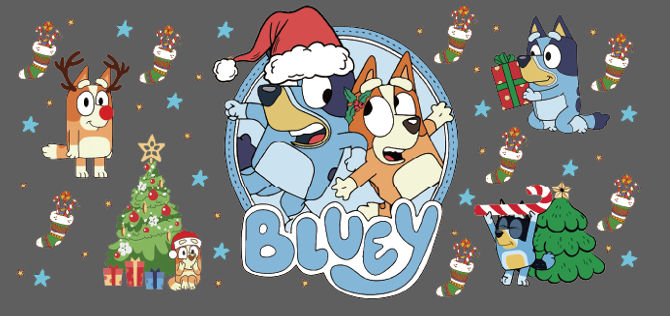 Bluey Santa Hat