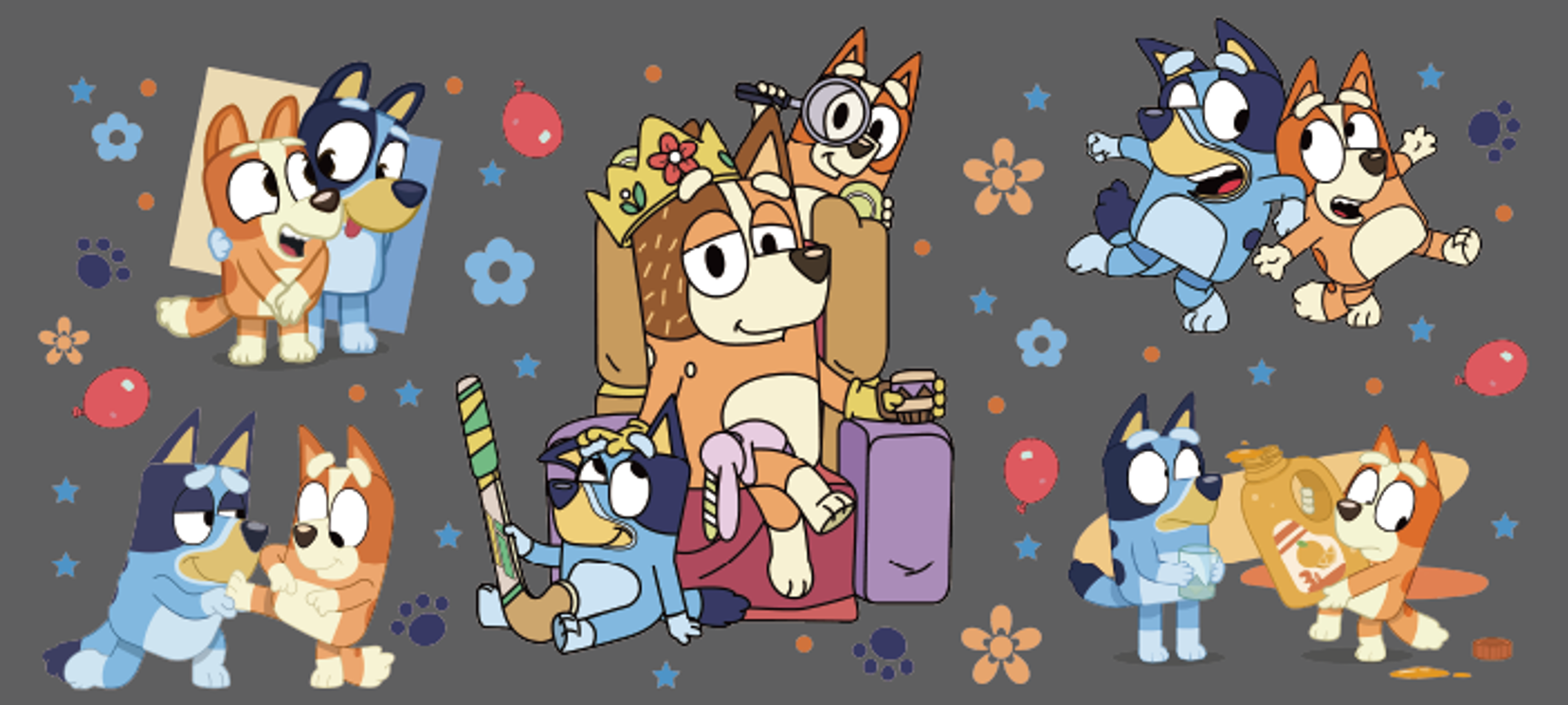 Bluey Floral Crew