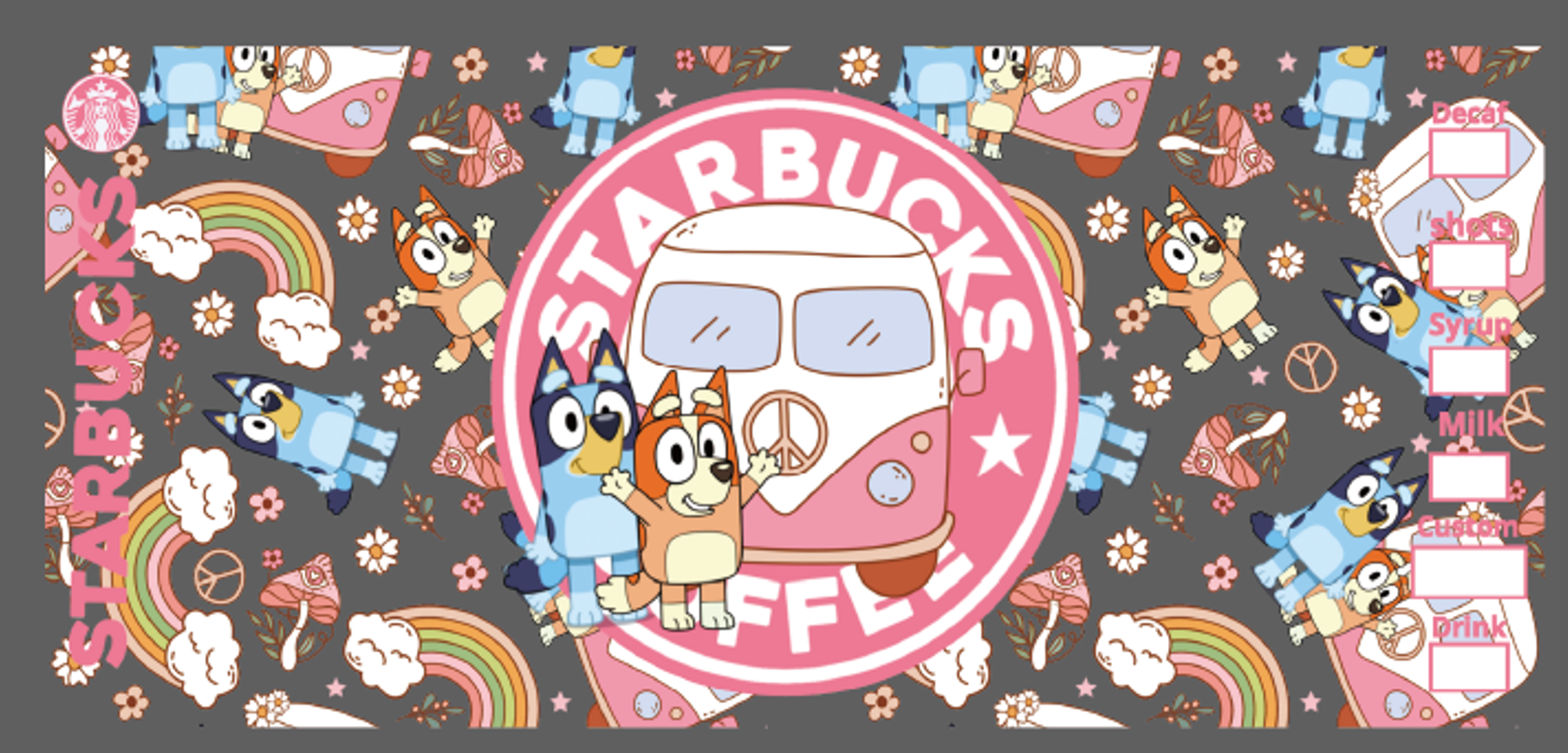 Bluey Rainbow Bus