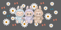 Pastel Bunny Daisies