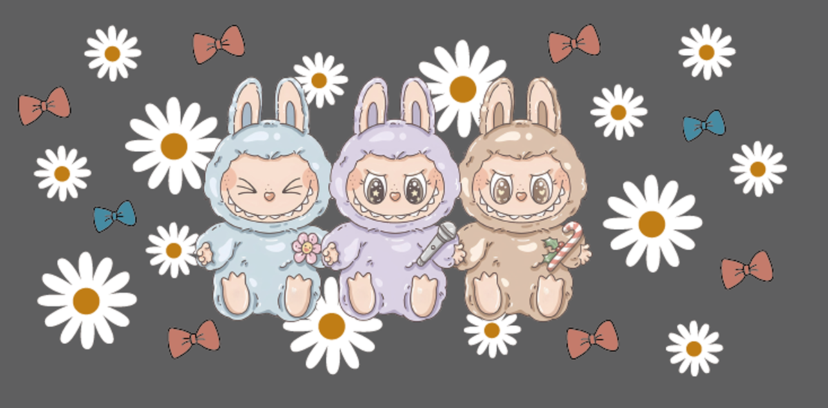 Pastel Bunny Daisies