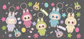 Bunny Keychain Charms