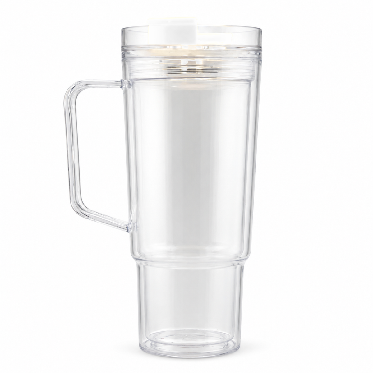 Cascade Handle Tumbler - White