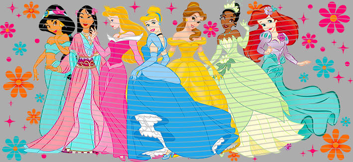 Princess Floral Row