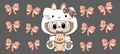 Kitty Bow Onesie