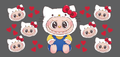 Kitty Heart Onesie