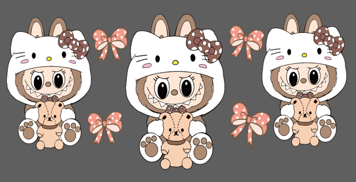Kitty Teddy Trio