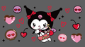 Kuromi Skull Hearts
