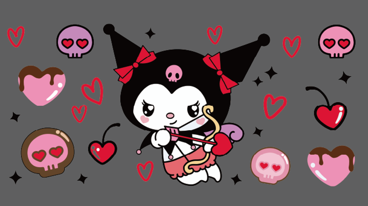 Kuromi Skull Hearts
