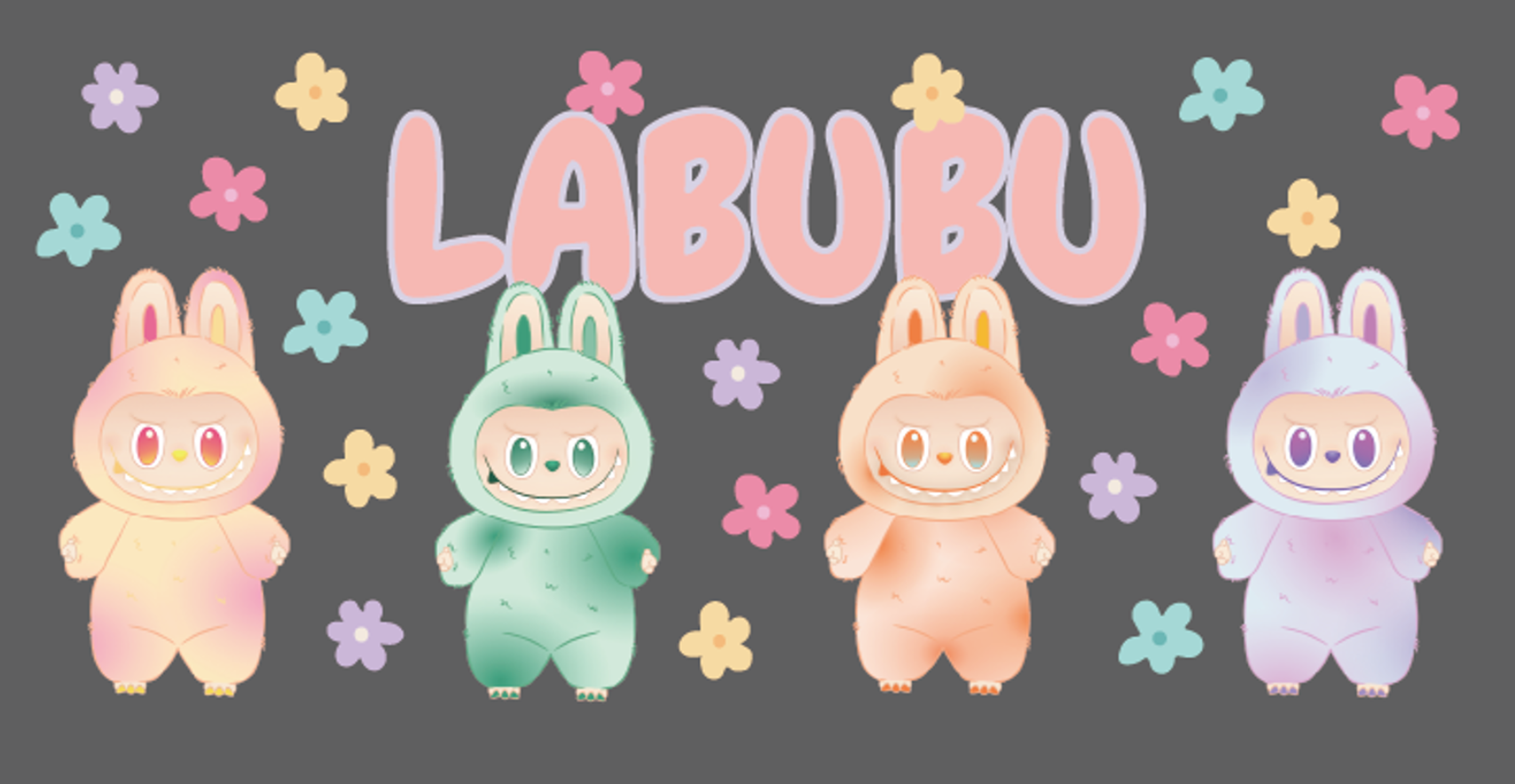 Labubu Daisy Quartet