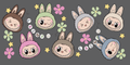 Labubu Flower Toss