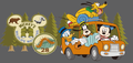 Mickey Camp Badges