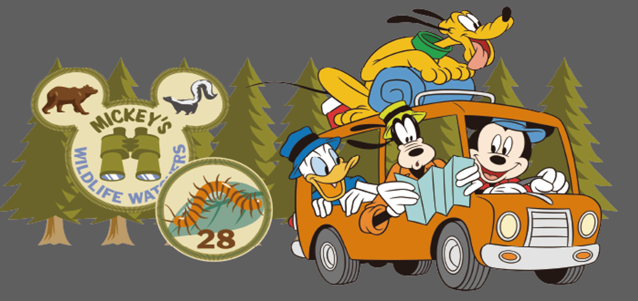 Mickey Camp Badges