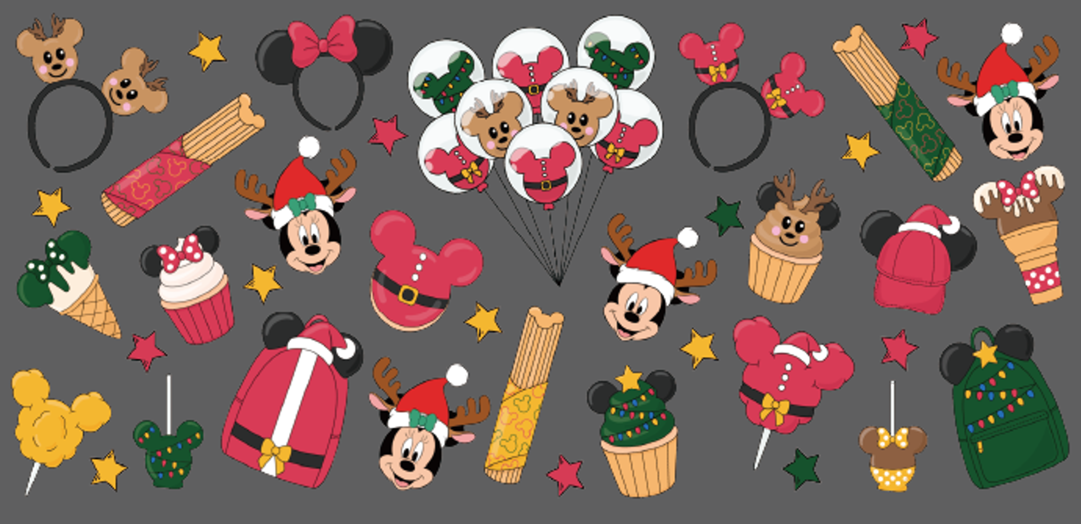 Mickey Christmas Cupcakes