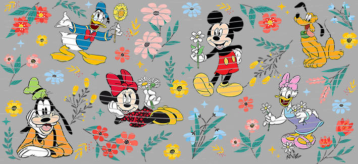 Mickey Floral Crew