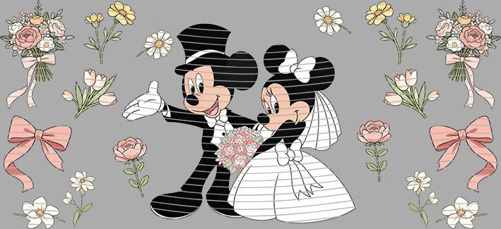 Mickey Wedding Bows