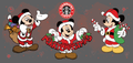 Mickey Santa Latte