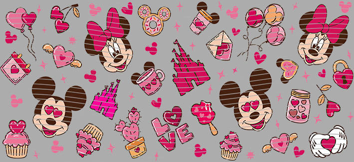 Minnie Cupcake Hearts