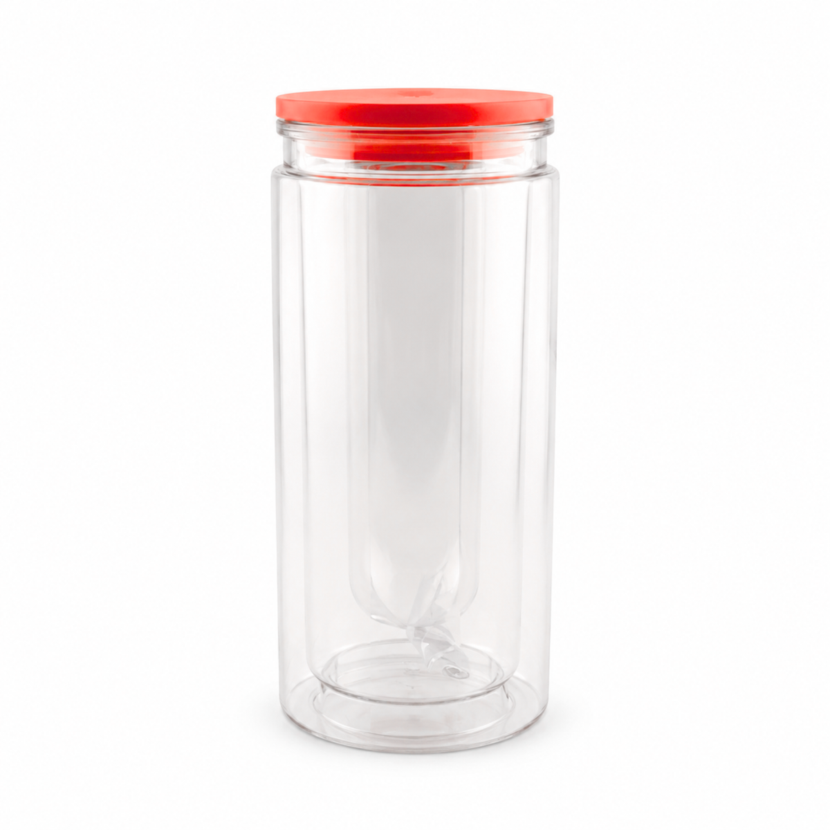 Nordic Glass-Style Cup - Coral