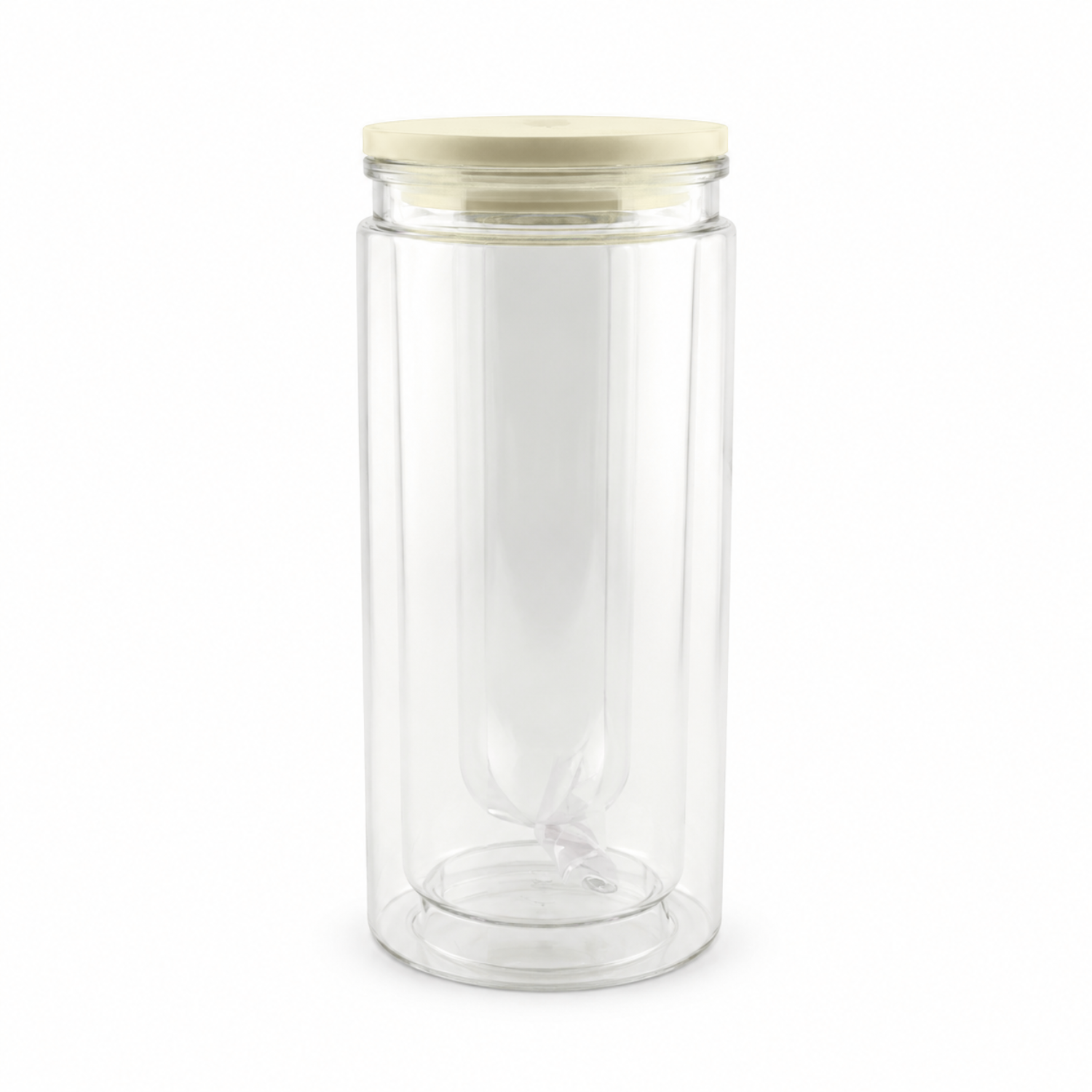 Nordic Glass-Style Cup - Cream