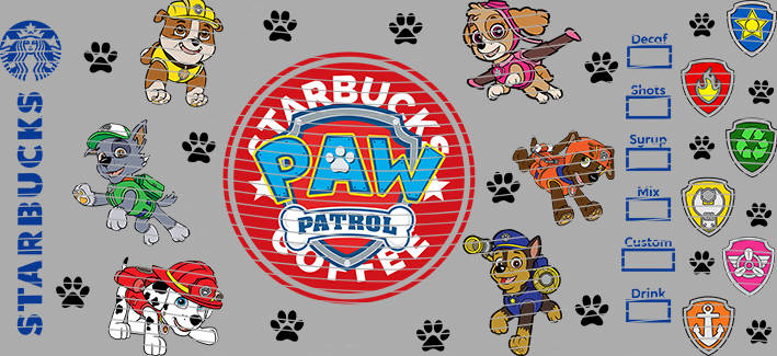 Paw Patrol Latte