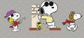 Snoopy Brick Scarf