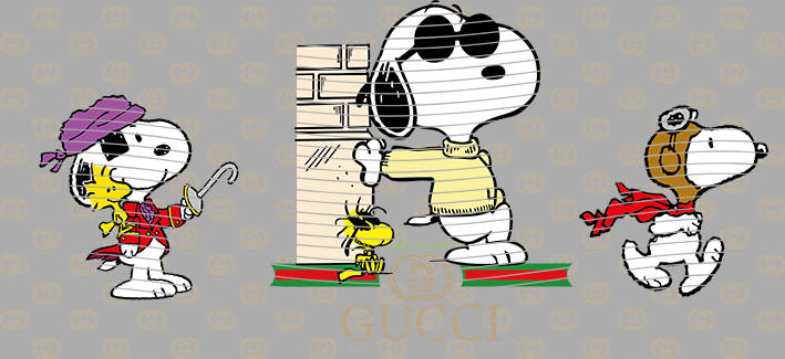 Snoopy Brick Scarf