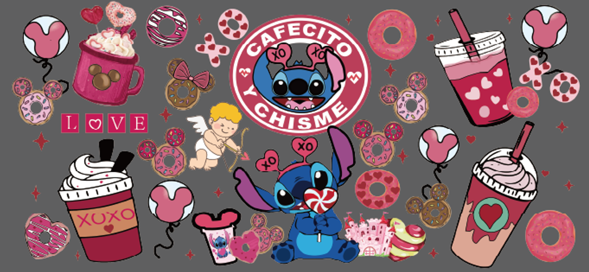 Stitch Cafecito Chisme