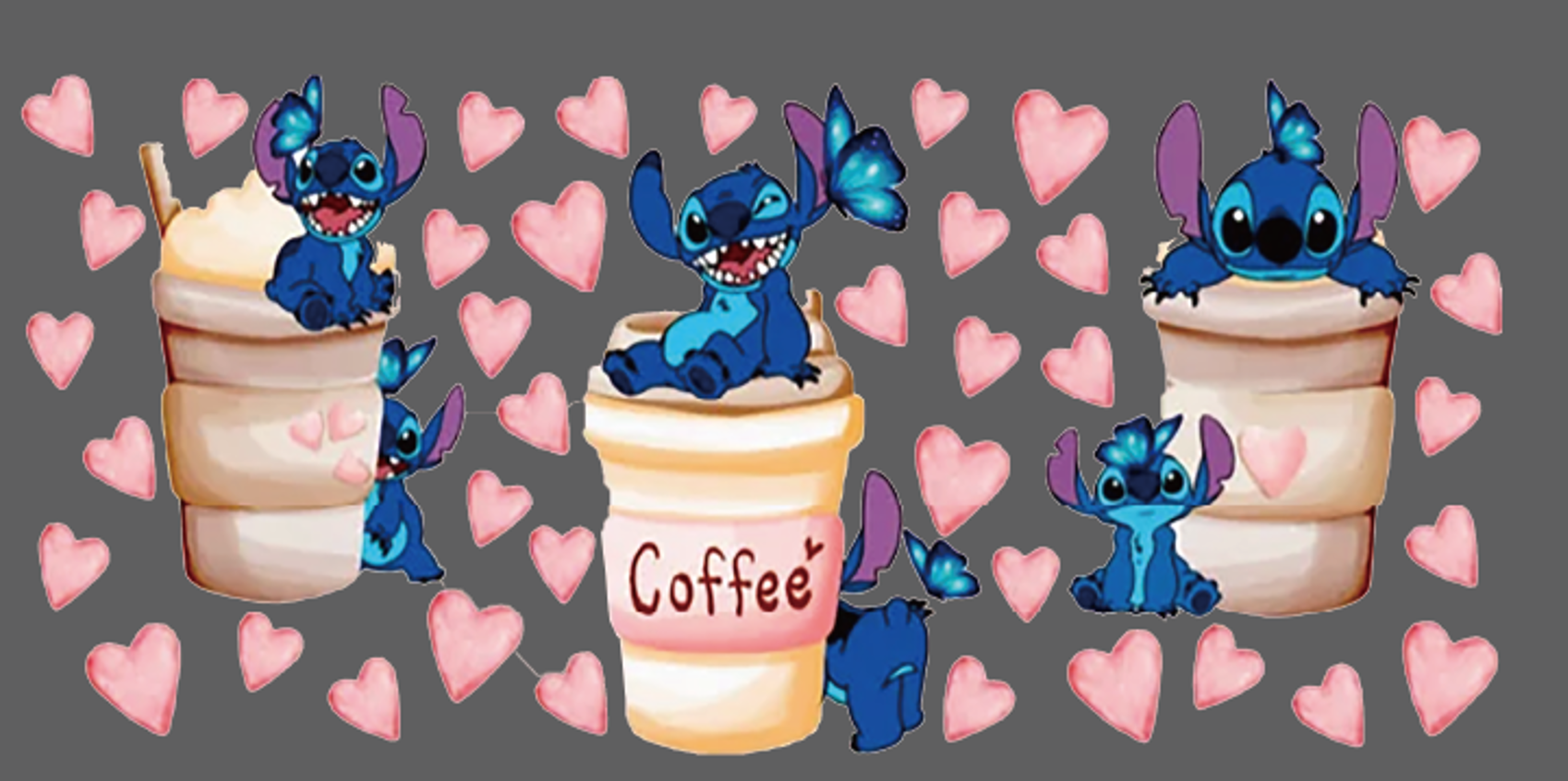 Stitch Coffee Hearts