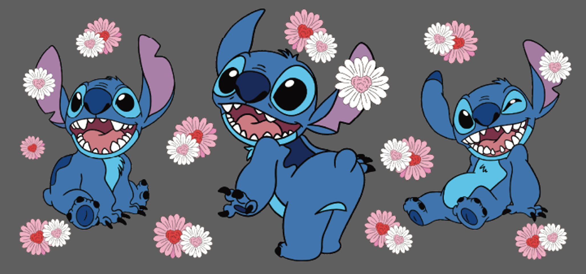 Stitch Daisy Trio