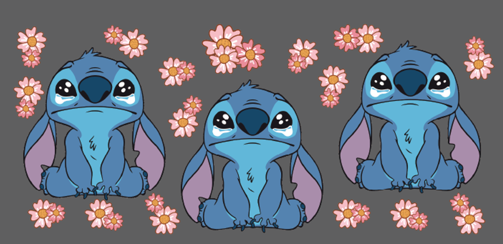 Stitch Floral Trio