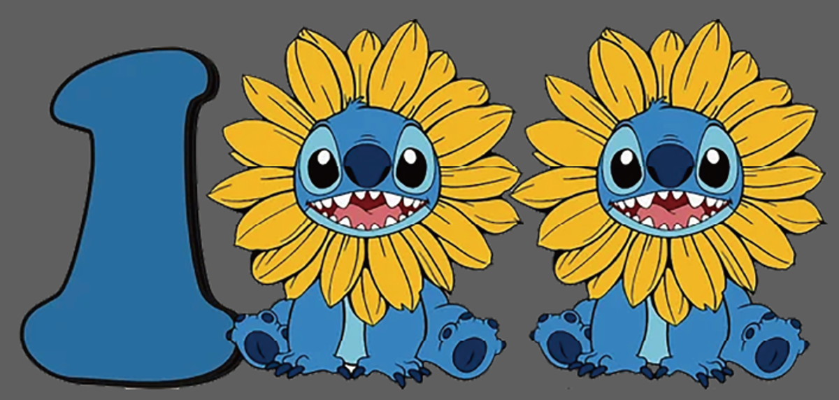 Stitch Sunflower Birthday