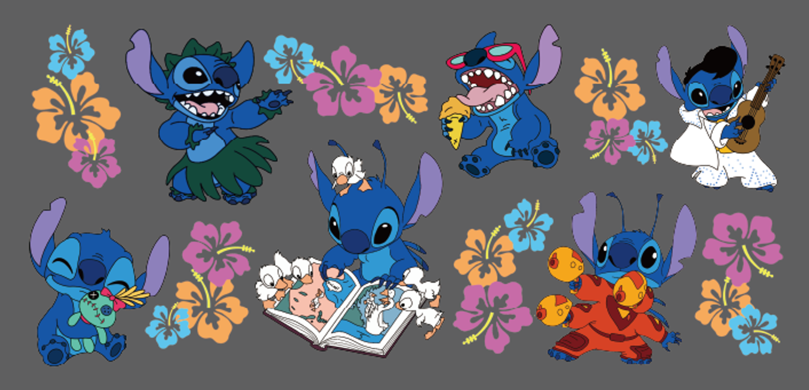 Stitch Tropical Bloom