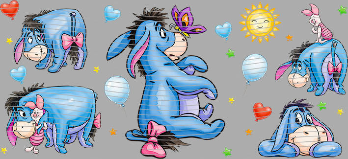 Eeyore Butterfly Balloon