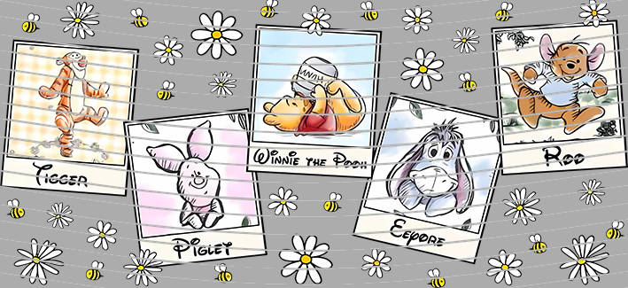 Pooh Polaroid Frame