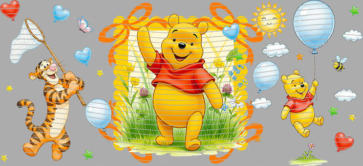 Pooh Balloon Garden