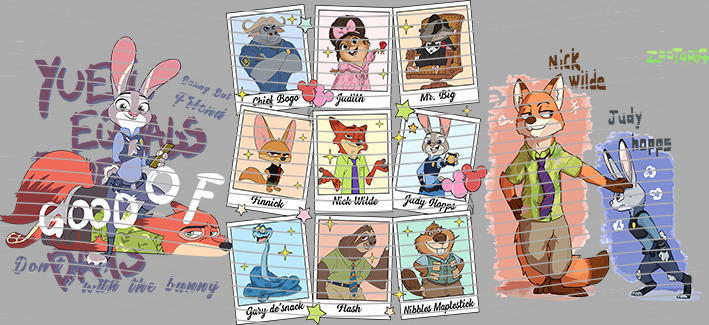 Zootopia Yearbook Duo